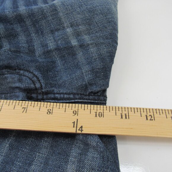 Bullhead Rincon Slim Straight Mid Rise Dark Wash Men's Blue Jeans 33X32 - Picture 7 of 11